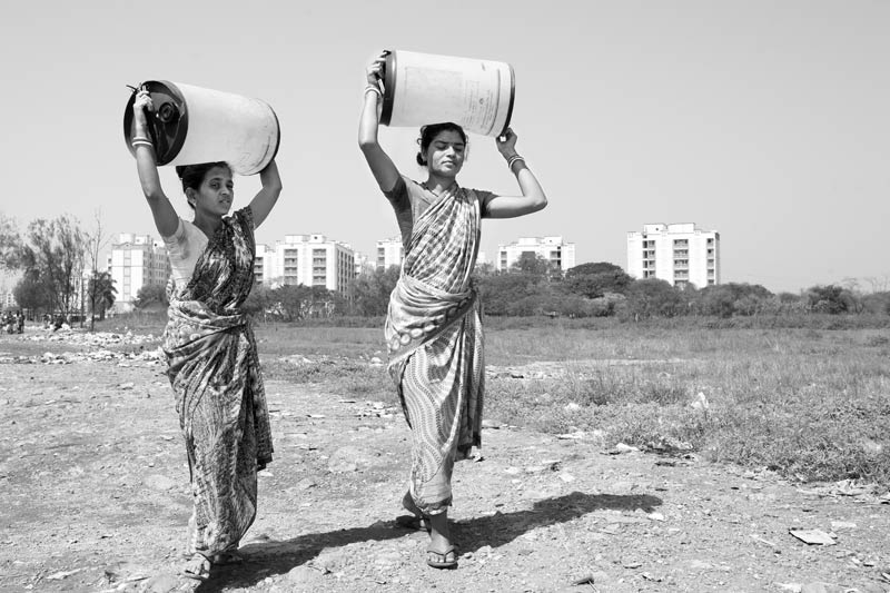 Human Right to Water in India - Procuring water from a distant source in Mumbai, Maharashtra